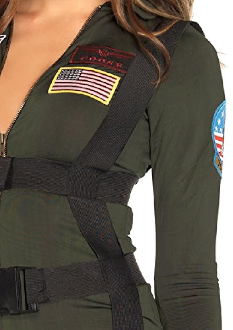 Disfraz de top gun para mujer.
