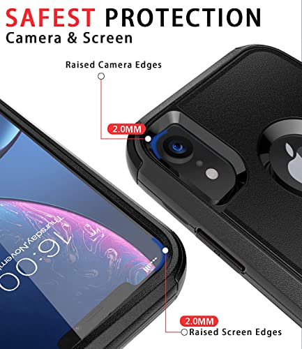 Diverbox for iPhone Xr Case [Shockproof] [Dropproof] [Dust-Proof],Heavy Duty Protection Phone Case Cover for Apple iPhone XR (Black)