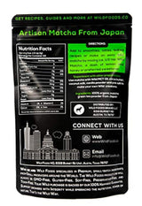 Polvo orgánico del té verde de Matcha, Matcha salvaje