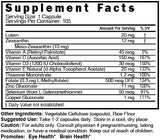 Nutri Lutein 20mg Complejo de vitaminas para los ojos 60 cáp