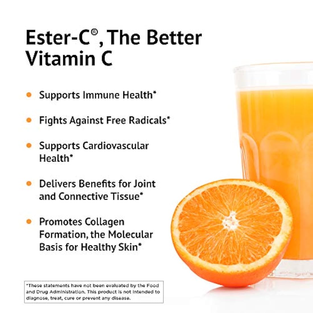 Tabletas vegetarianas American Health Ester-C – 24 horas de apoyo inmunológico, suave en el estómago, vitamina C no ácida, sin OMG, sin gluten, vegano, 500 mg, 225 unidades, 112 porciones