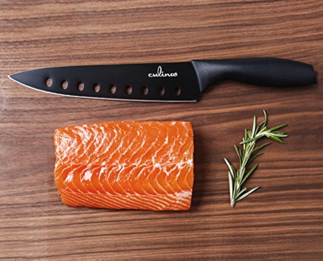 Culina 8-Inch Sushi cuchillo con vaina de acero al carbono