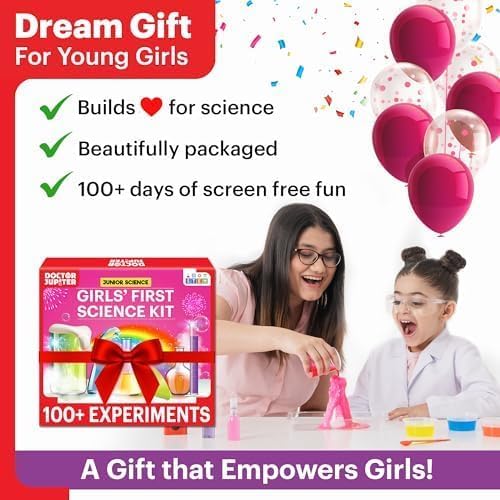 Kit de Experimentos Científicos Doctor Jupiter para Niñas 4-8 Años