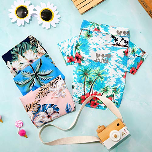 4 camisas hawaianas para perros hawaianos con estampado