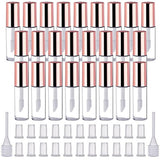 Paquete de 25 tubos de brillo de labios vacíos de 0.0