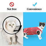 Traje de recuperación de cirugía de gato para heridas abdominales quirúrgicas en el hogar, interior, ropa de mascotas, alternativa para gatos después de la cirugía, traje de pijama