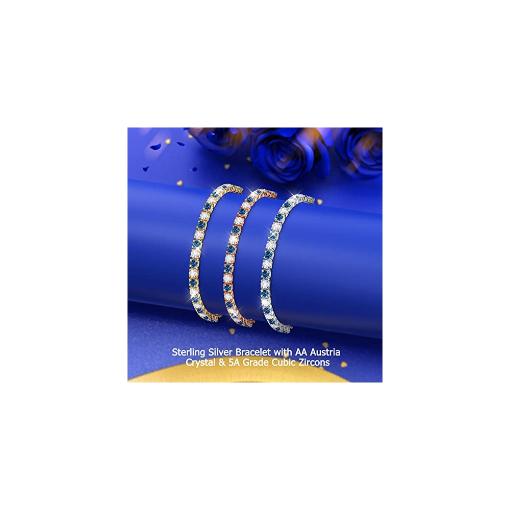 Pulseras y tobilleras con brillante circonita cúbica