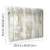 Papel decorativo RoomMates, autoadhesivo, madera desgastada