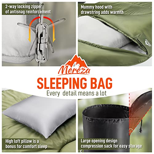 Saco de dormir para adultos XL para clima frío con saco