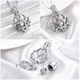 Cremación joyería Urna colgante collar con urna hueco