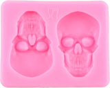 Molde de Silicona Cabeza de Esqueleto para Decoración de Pasteles