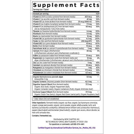 Suplemento Multivitamínico para Mujeres 50 Plus
