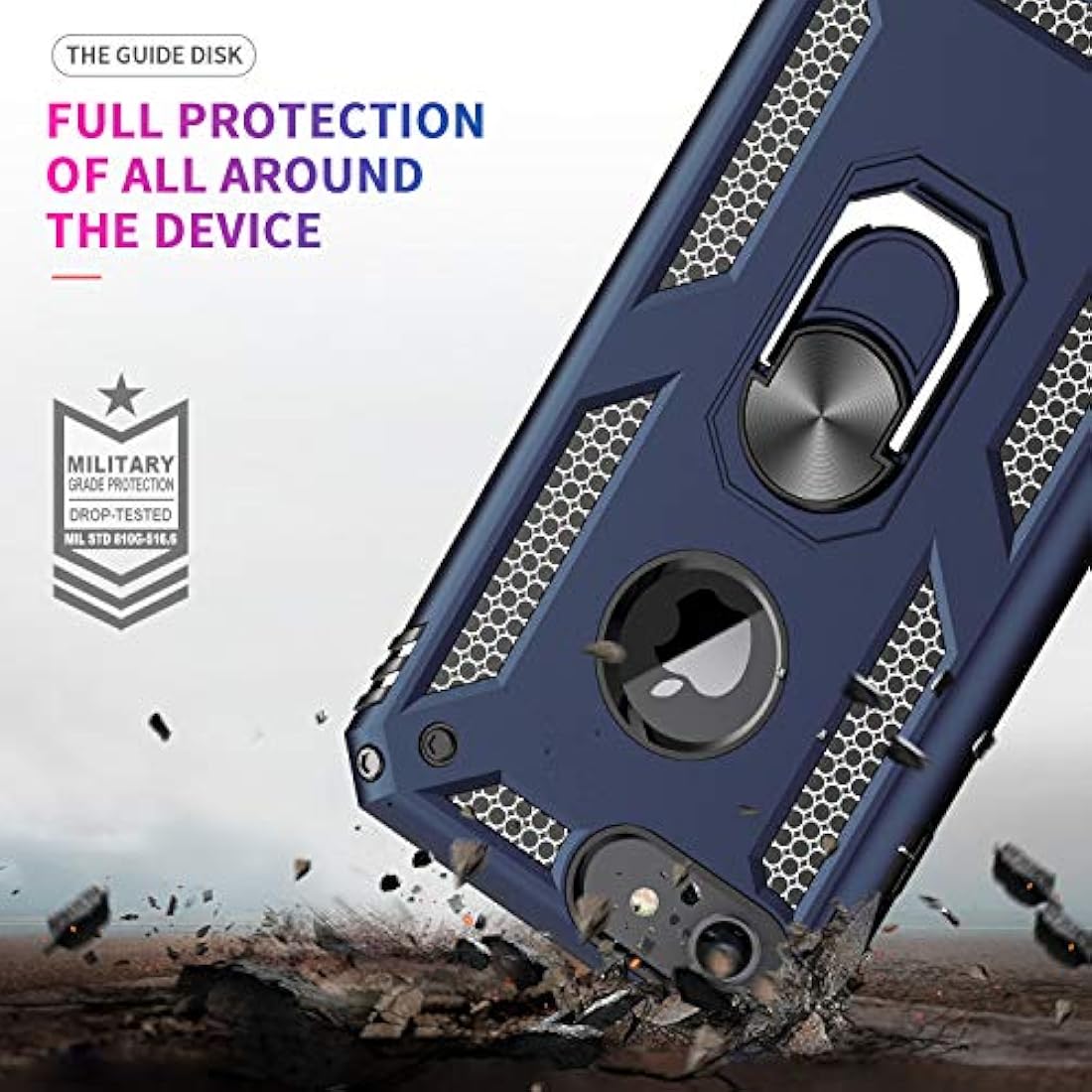 Carcasa para iPhone X con protector de pantalla de cristal