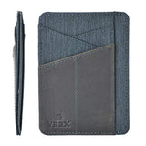 Cartera delgada para hombre de cuero minimalista