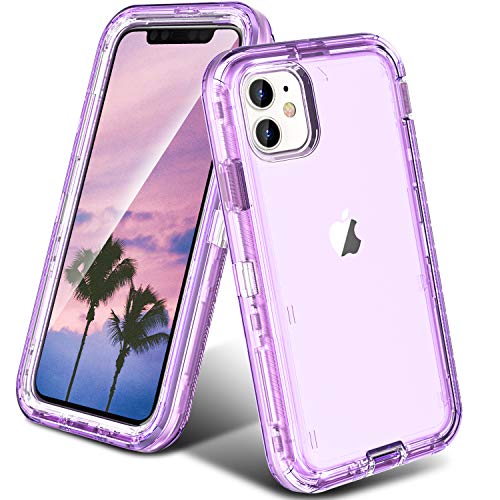 ORIbox - Funda compatible con iPhone 11, resistente a los golpes, anticaídas, transparente