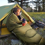 Saco de dormir para adultos XL para clima frío con saco