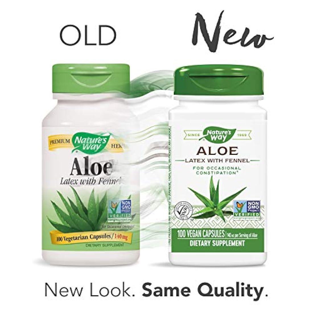 Nature's Way Aloe Vera, 475 mg, 100 Vcaps, NW0013, 1
