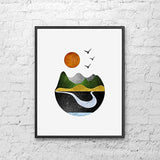 Arte moderno de la pared