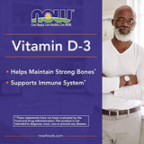 Complejo vitamínico Now Foods, Vitamina D3 5000 UI, 120