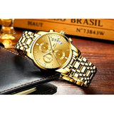 Relojes multifuncionales de cuarzo analógico para hombre