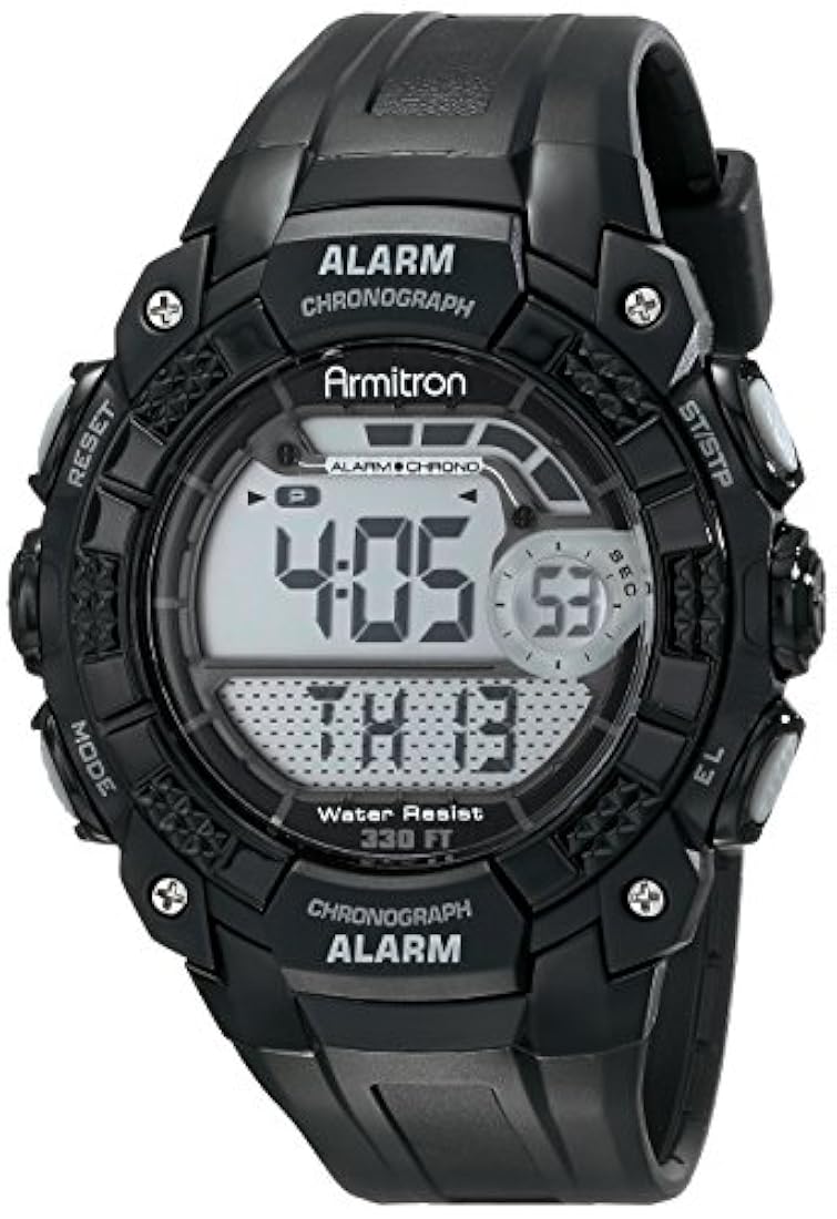 Armitron Sport 408209BLK - Reloj digital para hombre