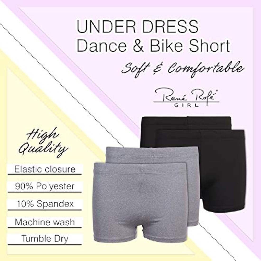 Shorts para niña por 4 unidades