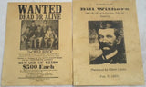 Juego de 12 pósteres de recompensa Old West Wanted