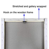 rte de Pared Moderno Estirado y Enmarcado  Pyradecor