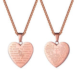 Collar con verso de la Biblia, para rezar
