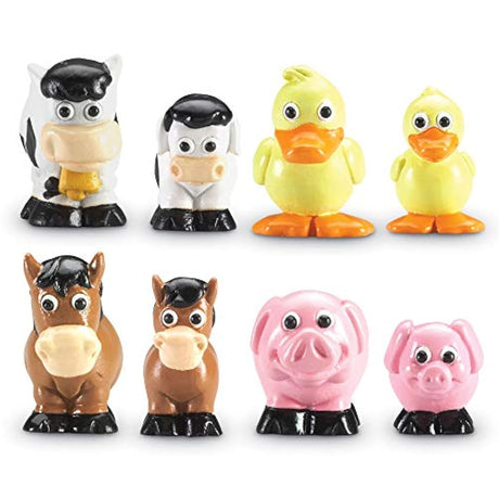 Recursos de aprendizaje Hide-N-Go Moo, 9 Piezas