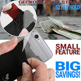 Gecko - Cartera de licra para teléfono celular con adhesivo, para tarjetas de crédito y efectivo