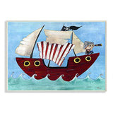 The Kids Room by Stupell -  barco pirata en el mar
