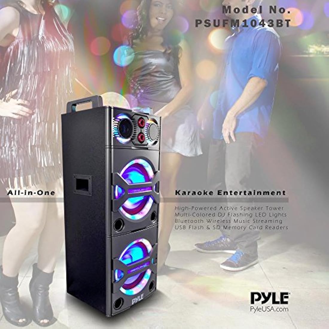 Parlante portátil con Bluetooth PYLE-PRO PSUFM1043BT