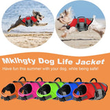 Mklhgty Chaleco salvavidas para perro, reflectante