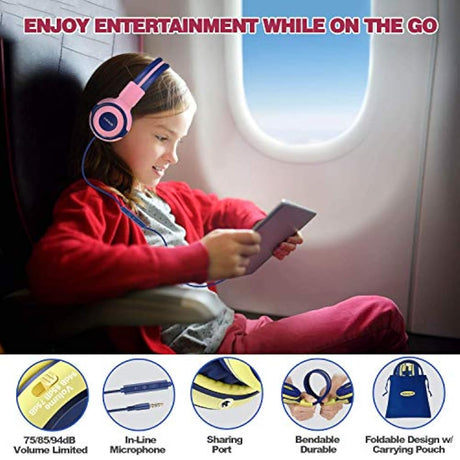 Auriculares portátiles para niños con protección auditiva