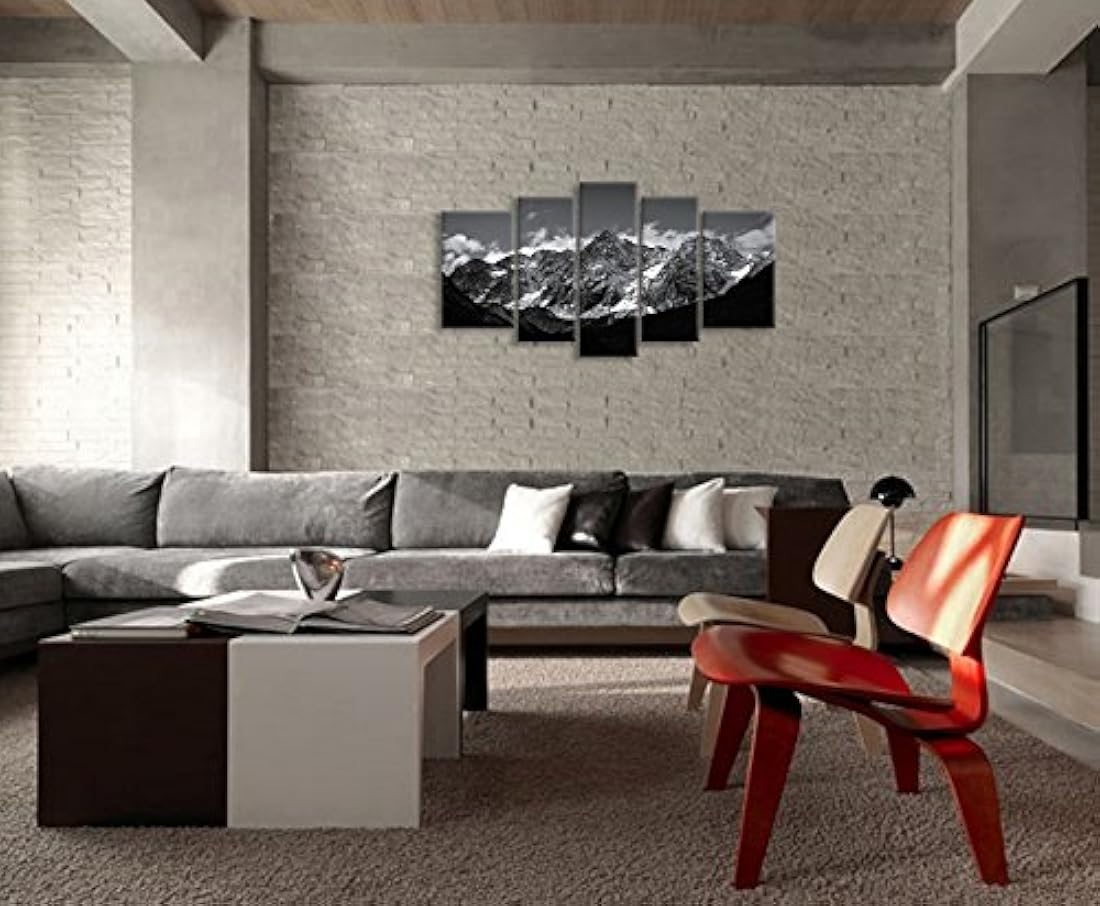 Lienzo decorativo para pared, 5 piezas, diseño moderno