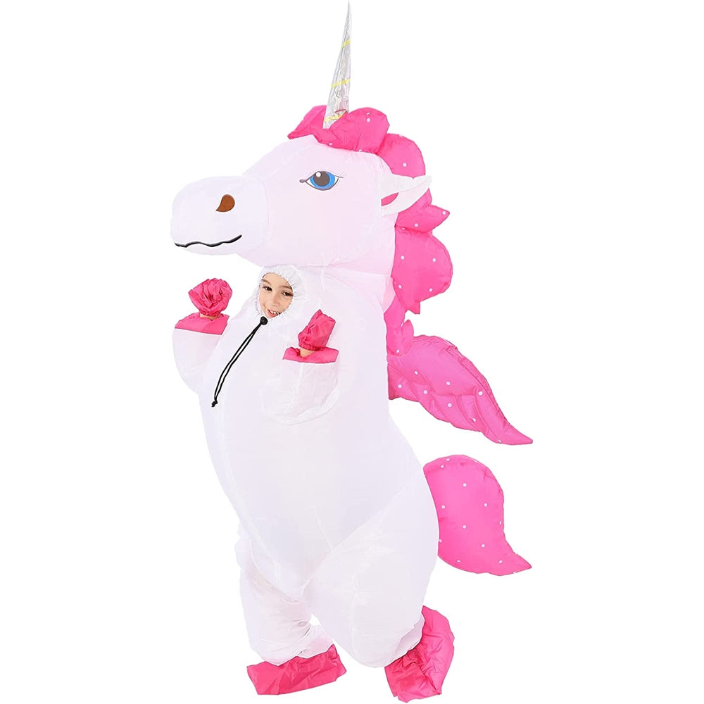 Disfraz de unicornio alado unisex para niños de 4 a 6 años