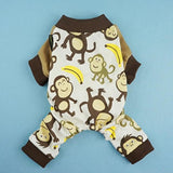 Pijama para mascotas Fitwarm de algodón suave con estampado
