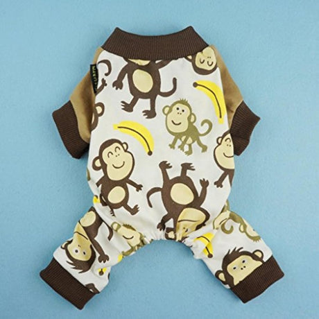 Pijama para mascotas Fitwarm de algodón suave con estampado