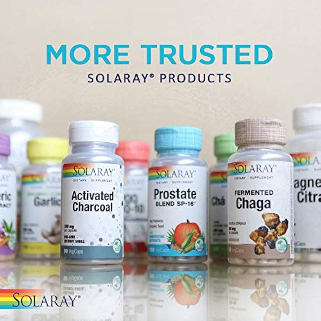 Food Caroteno (10000 IU & 25000iu) (Cápsulas & softgels) Solaray, 076280041118, 1, 1