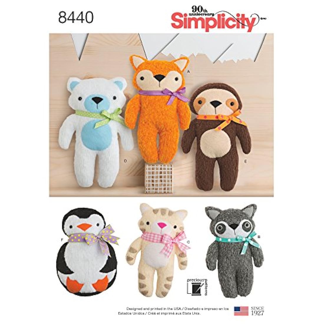 Simplicity – Animales de peluche con 6 diseños diferentes