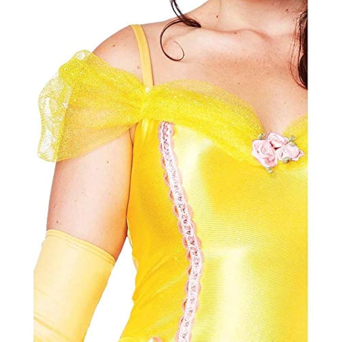 Vestido largo de Bella princesa de cuento de hadas clásico