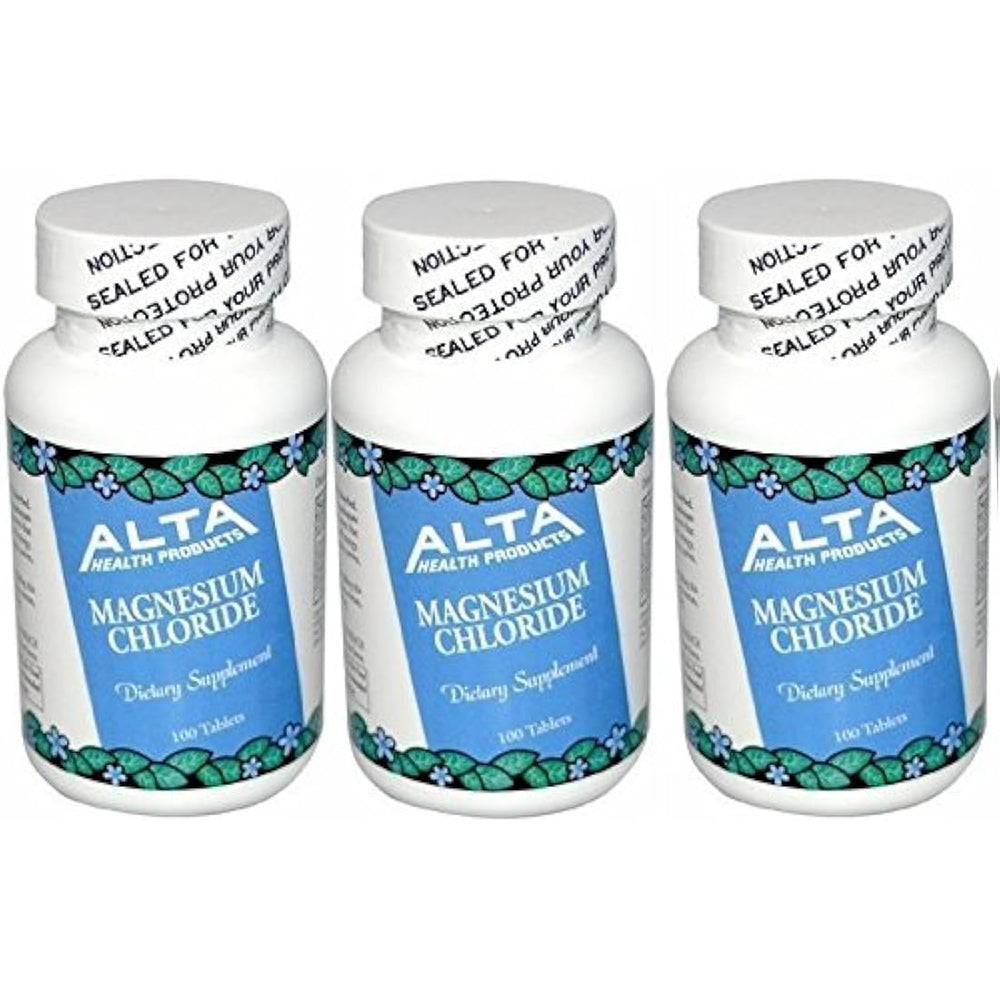Cloruro de magnesio de Alta Health (100 x 3)