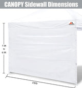 Toldos Laterales SCOCANOPY para Carpa 10x10, Paquete de 3
