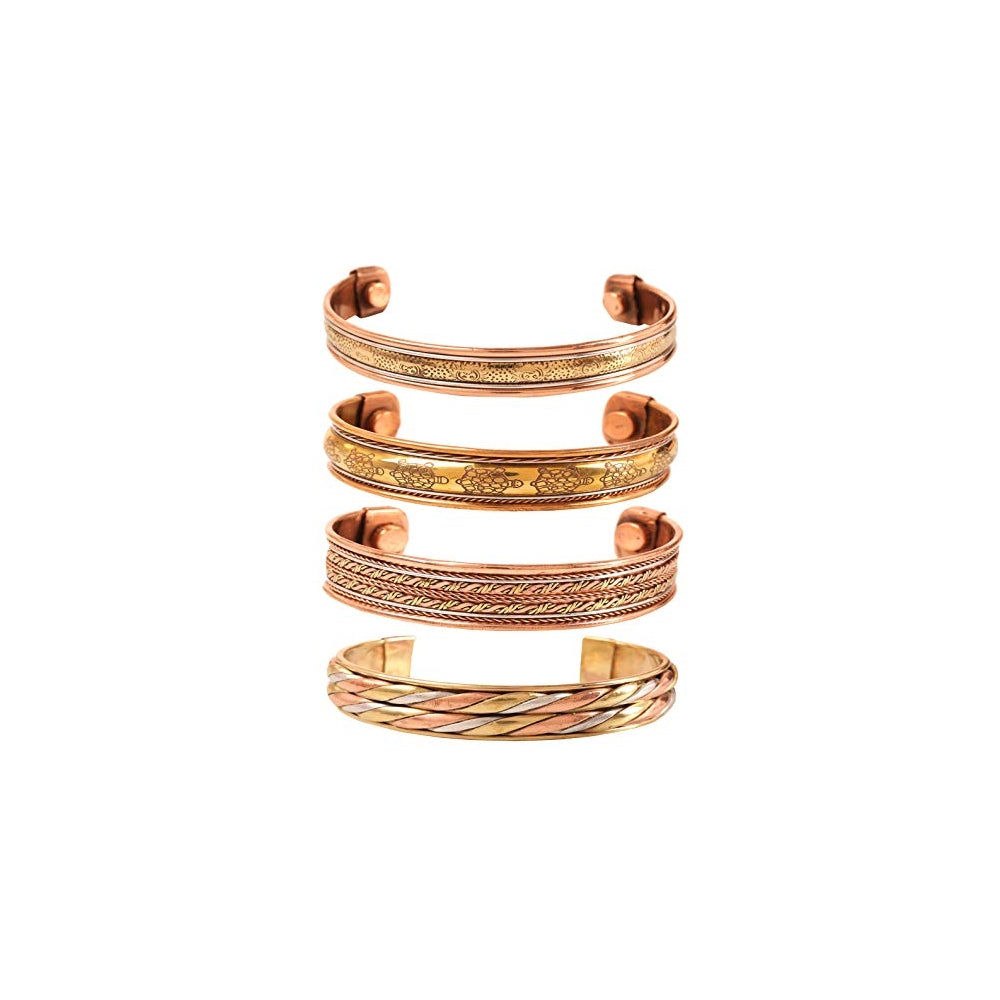 Pulseras y tobilleras de piedra angular de Cobre Artesanal