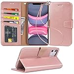 Funda para iPhone 11 diseño con correa de muñeca y 4 ranuras