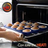 Moldes para Hornear 6 piezas color azul NUTRICHEF NCBK6TRB