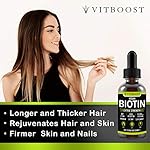 Gotas líquidas de biotina Extra fuerte 10,000 mcg