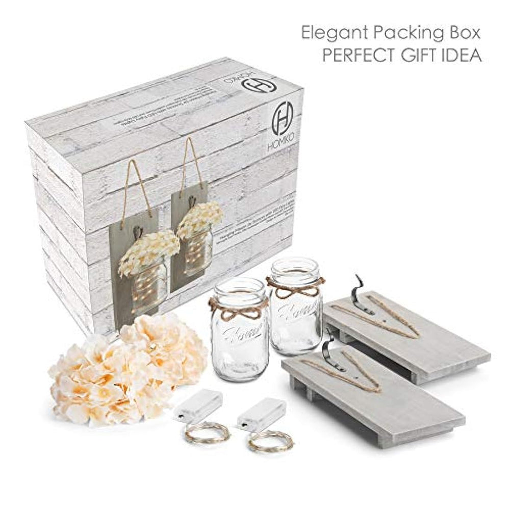 Decoración de pared decorativa del tarro de masón de HOMKO