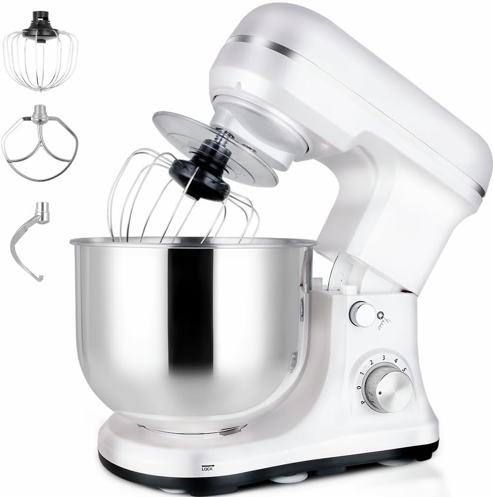 Batidora de pie 5-QT, 300W, 6+P, acero inoxidable, modelo 2023